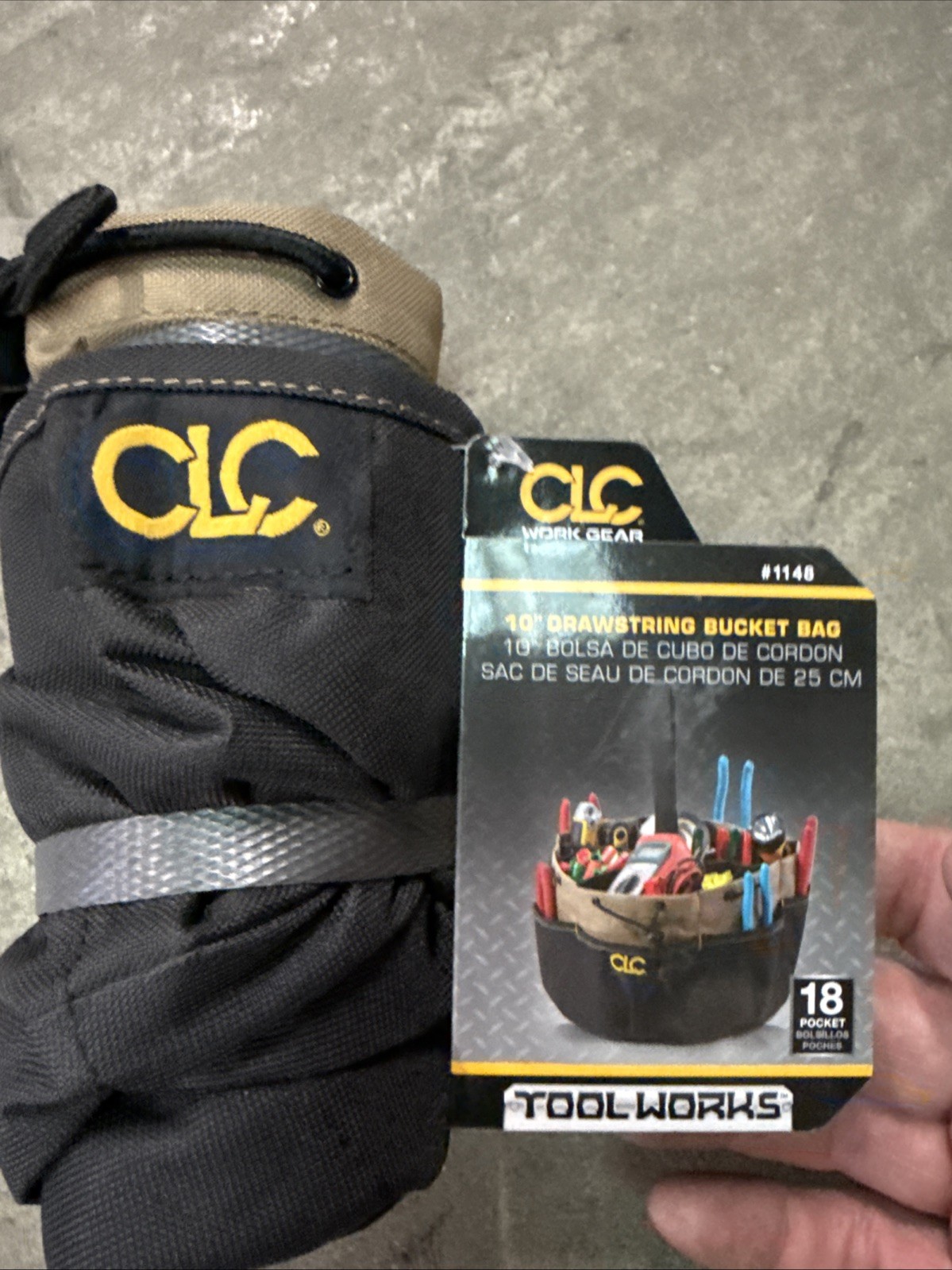 CLC Work Gear 1148 Tool Bag Bucket Bag 18 Pockets New