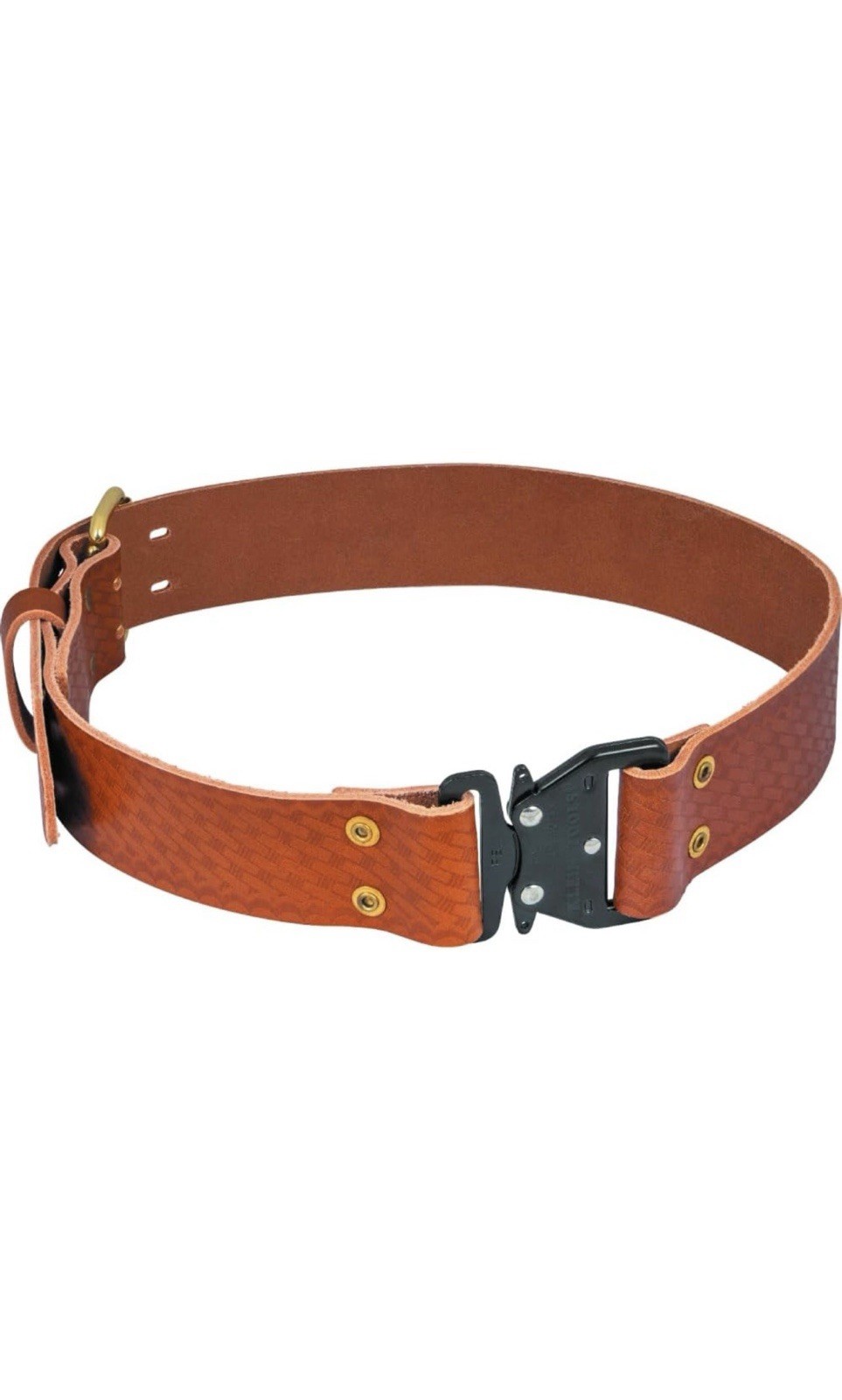 Klein Tools 5826M Quick Release Leather Belt, Medium