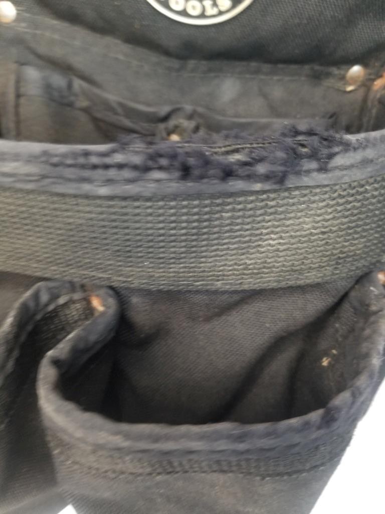 Klein Tools 5718 tool Pouch 8 pocket PowerLine black nylon electrician USA