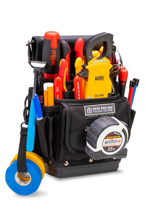 Veto Pro Pac TP4B Blackout 4 Pocket Small Tool Pouch with Base