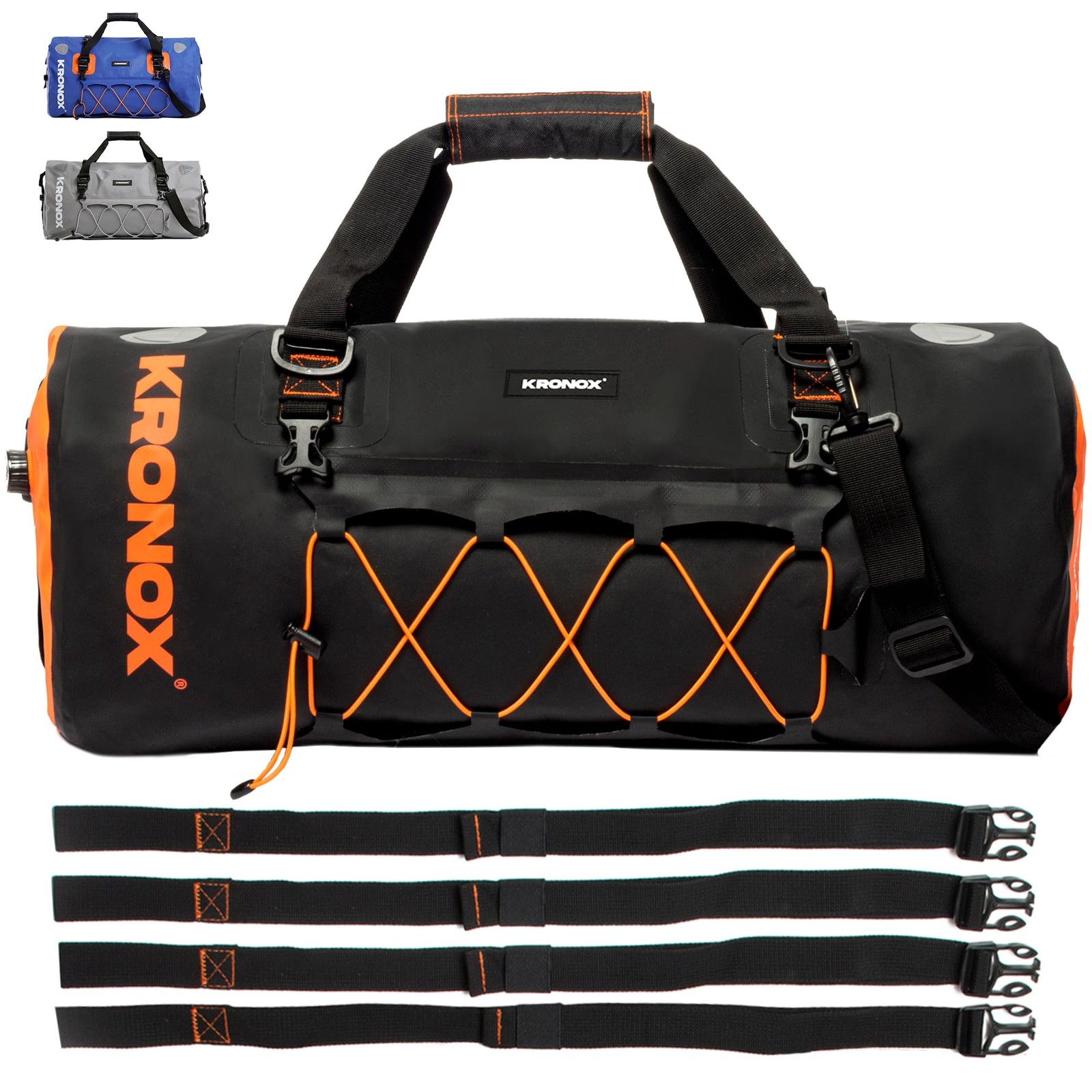 Motorcycle Duffel Bag Waterproof, 40L Black – Durable Motorcycle Luggage & Sa…