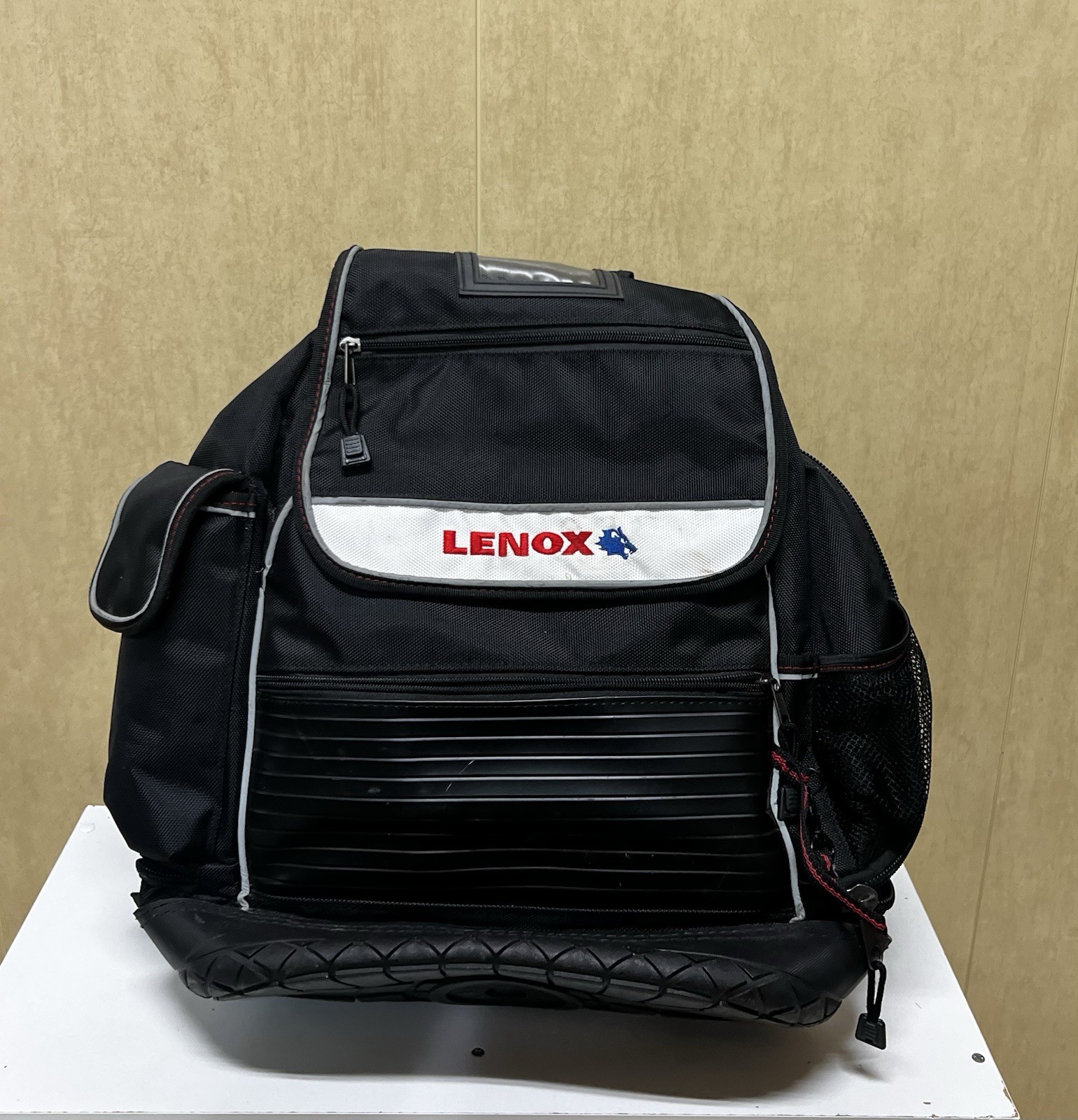 Lenox Tool Bag Backpack Multi Pocket Black Ballistic Nylon Rugged Heavy Duty