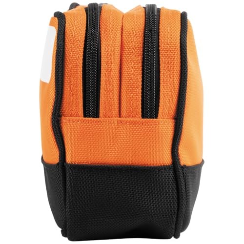 Klein Tools Tool Pouch, Dual Compartments, 10″ x 6″ | 1-Pack, Orange