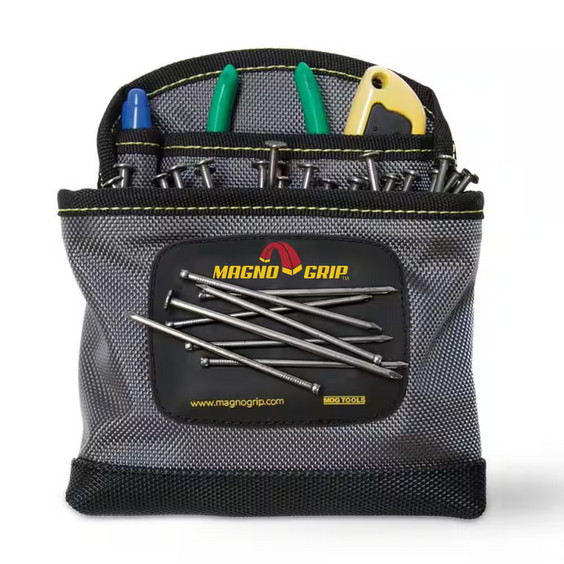 6.5″ Platinum Pro Magnetic Clip-On Nail Utility Pouch Tool Holder