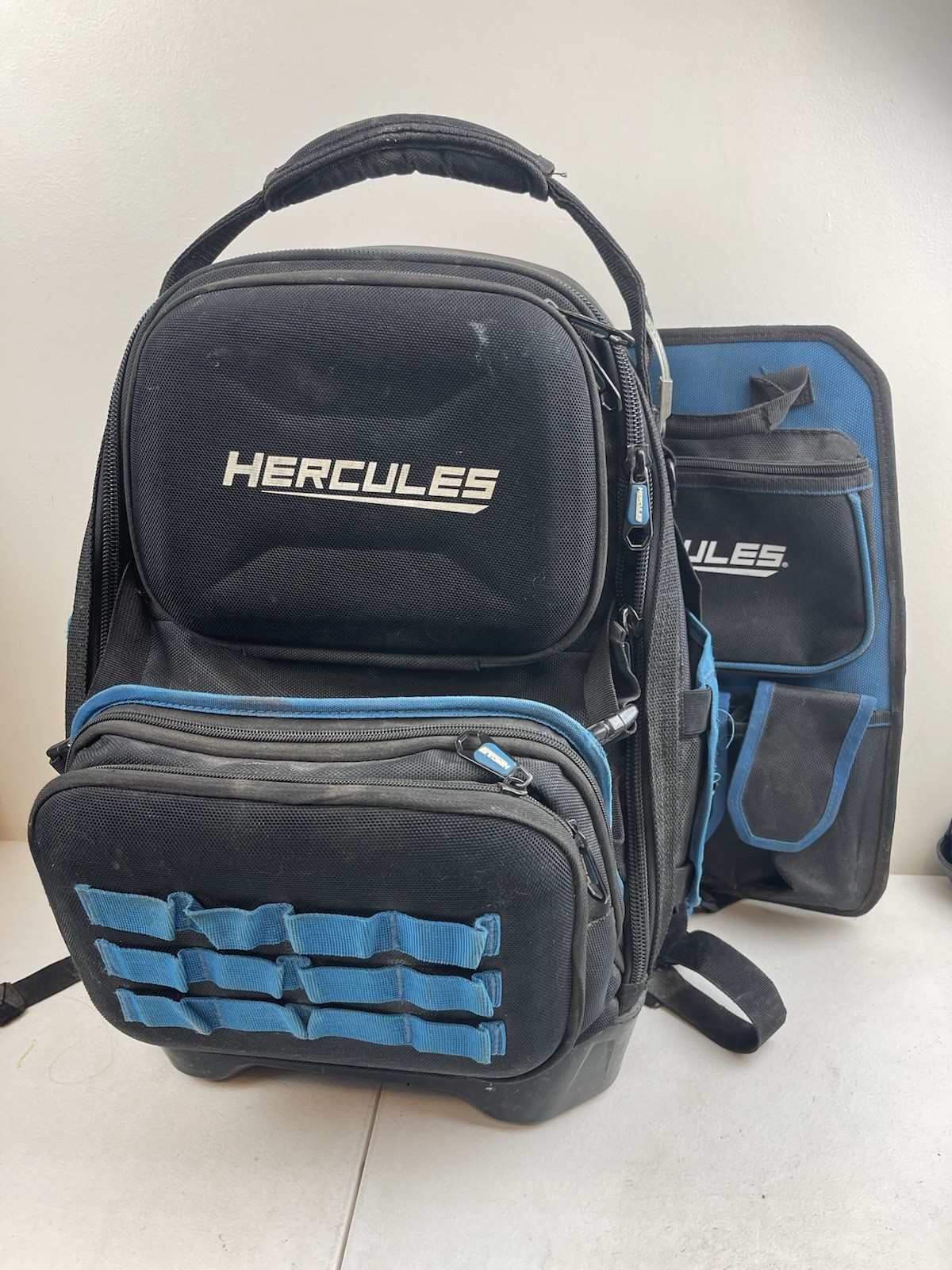 HERCULES EXTREME DUTY 51 POCKET EXTREME JOBSITE BACKPACK HA024 BLUE & BLACK