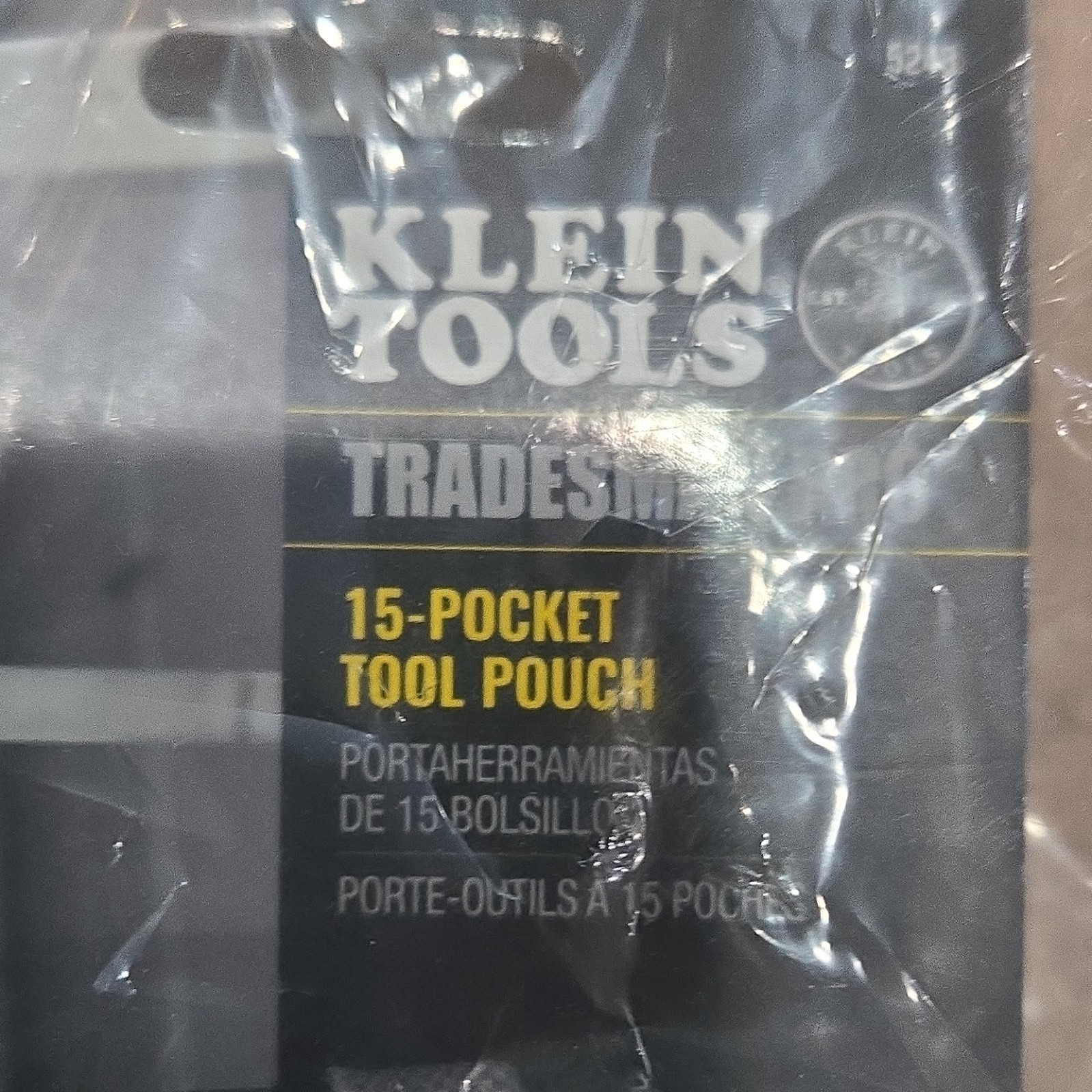 Klein Tools Tradesman Pro 15-Pocket Tool Pouch Black/Orange 1 Pack